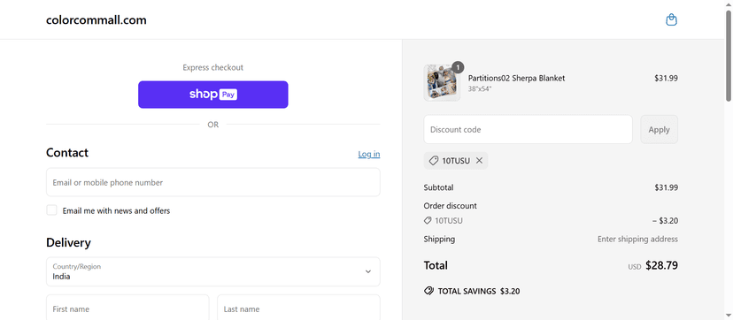 Colorcommall Coupon Code - Claim 15% Off at Checkout